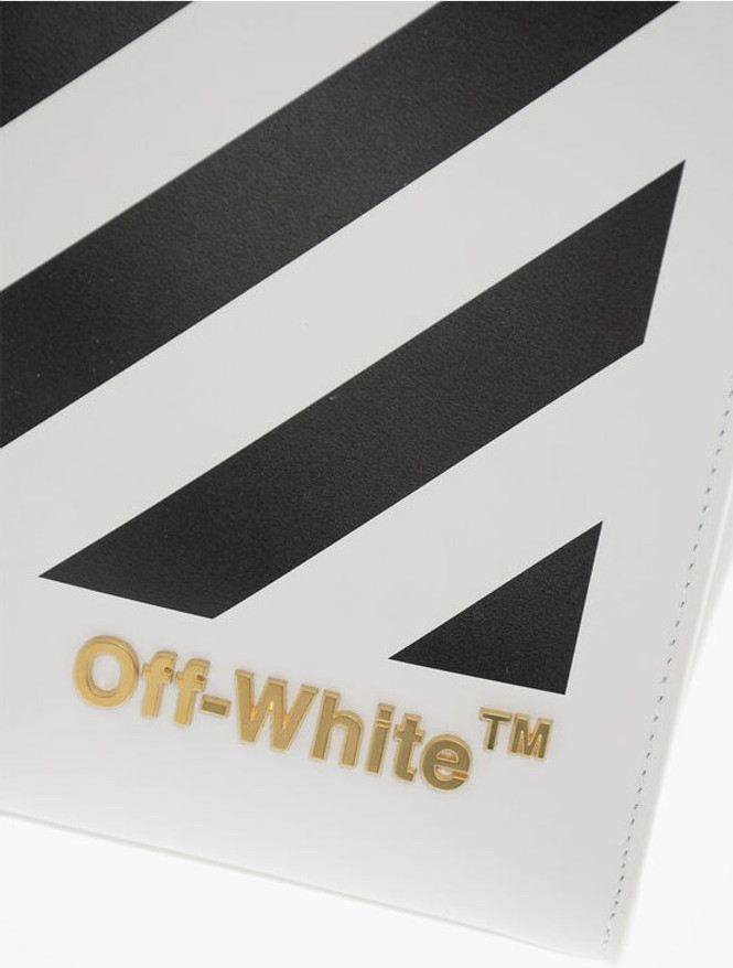 Sumka Off-White Oq Deri Xaltali Sumka