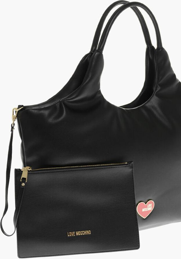 Handbag Moschino Black Polyethylene Shoulder Bag