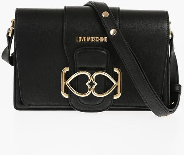Shoulder Bag Moschino Black Polyethylene