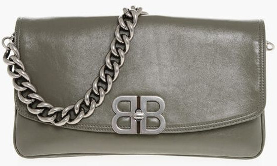 Shoulder Bag Balenciaga Leather SOFT FLAP