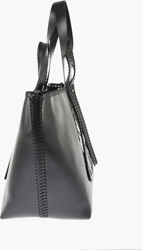 Weekend Bag Off-White Braided Leather DAY OFF WEAVING