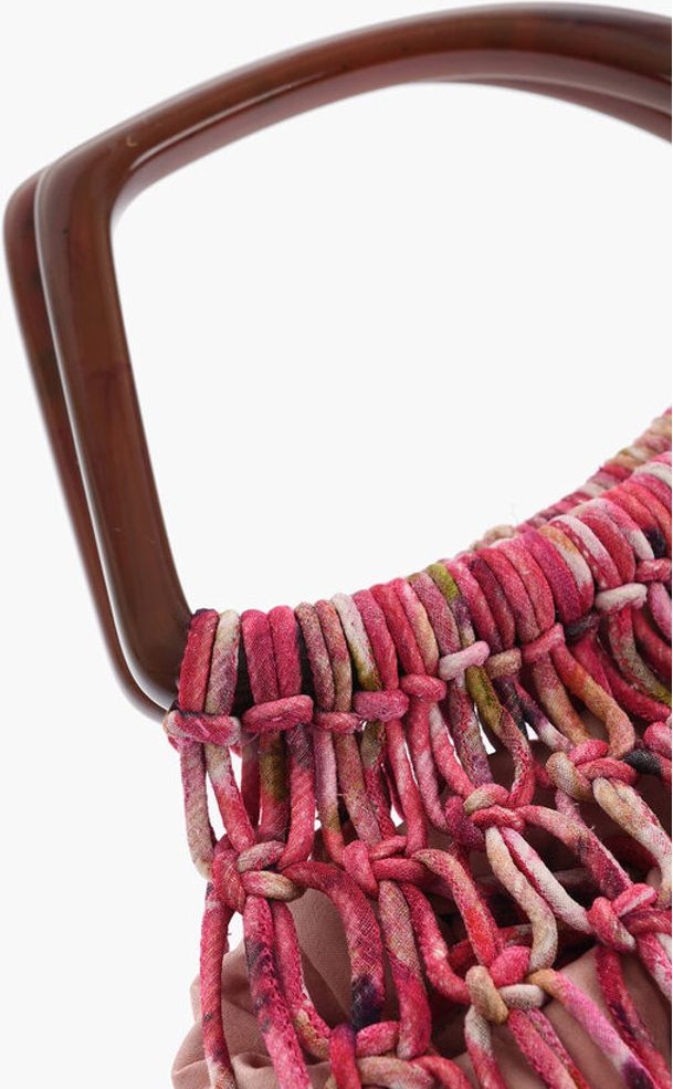 Bag Mesh Hand Bag With Maxi Fringes Dries Van Noten