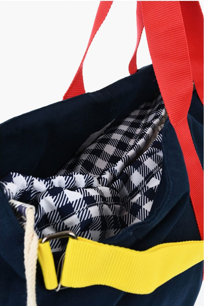 Сумка-шоппер Woolrich Canvas Tote Bag с ручками из тесьмы и регулируемым плечевым ремнем