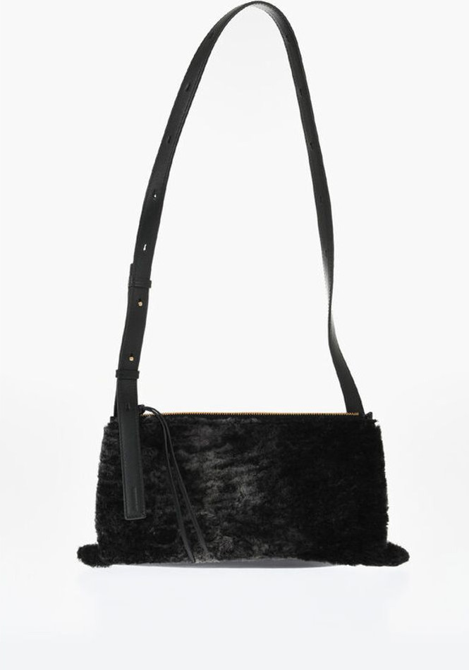 Сумка через плечо Jil Sander Shearling EMPIRE