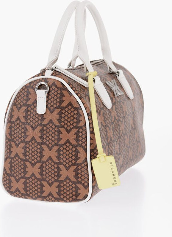 Handbag John Richmond Printed Faux Leather NARYN Bowler Bag with Metal Logo