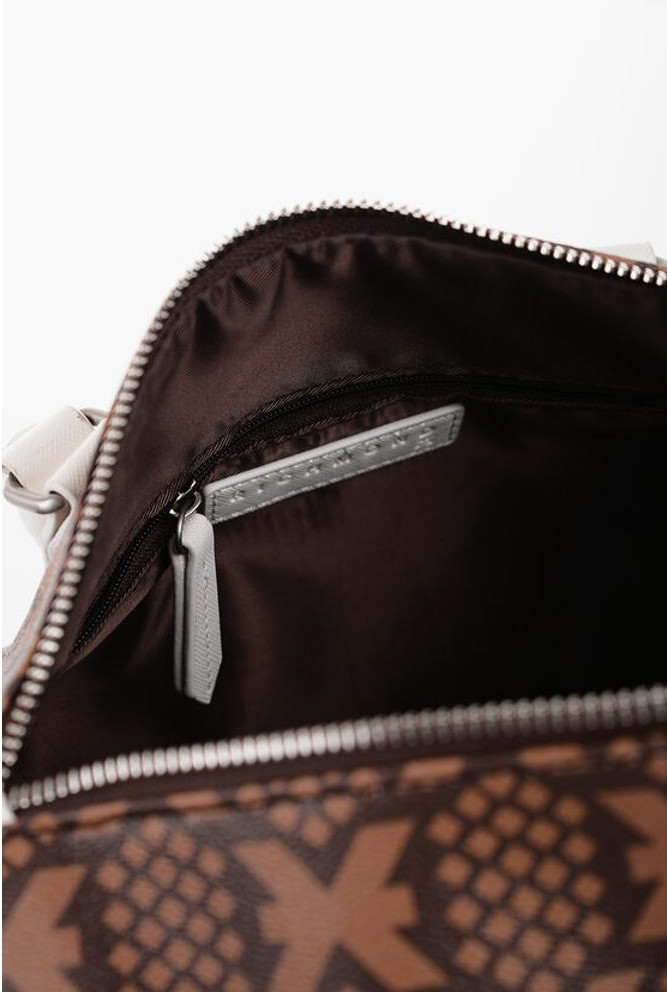 Handbag John Richmond Printed Faux Leather NARYN Bowler Bag with Metal Logo