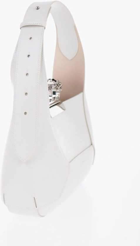 Alexander McQueen charmli Saffiano teri Elbicki sumkasi