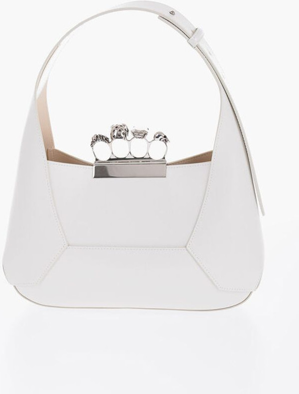 Alexander McQueen charmli Saffiano teri Elbicki sumkasi