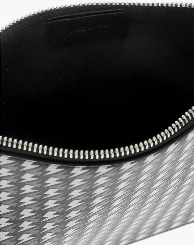 Pouch Neil Barrett All-Over Logo Leather Pouch