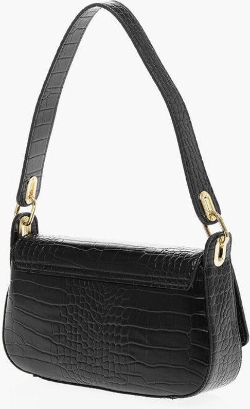 Сумка через плечо Moschino с эффектом крокодиловой кожи из экокожи