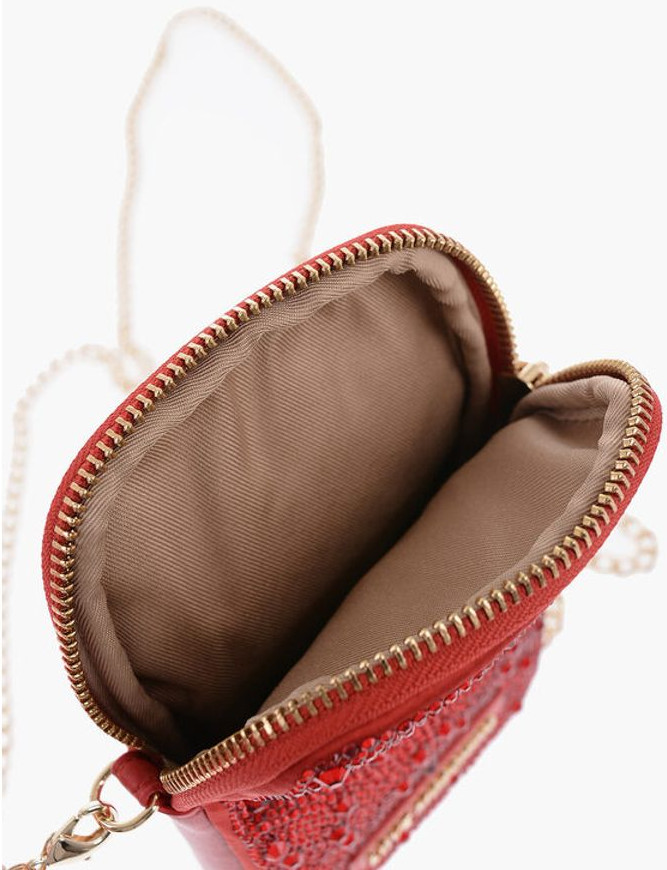 Pouch Moschino LOVE Rhinestone
