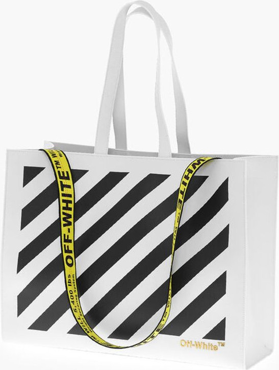 Tote Bag Off-White Leather DIAG HYBRID
