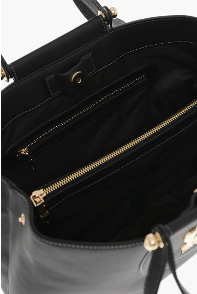 Tote Bag Moschino LOVE Sun'iy charm sumka oltin logotipli