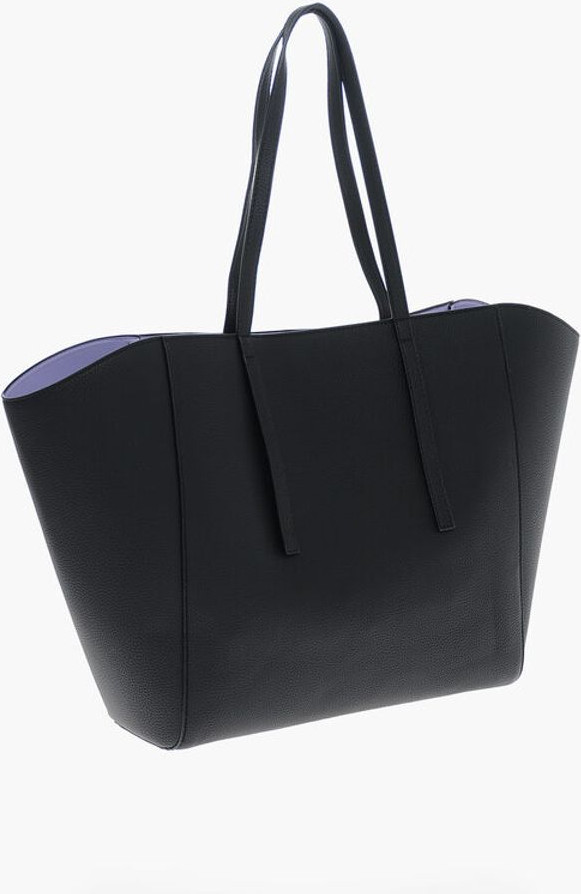Tote Versace JEANS COUTURE Textured Faux Leather Maxi Tote bag with Clout