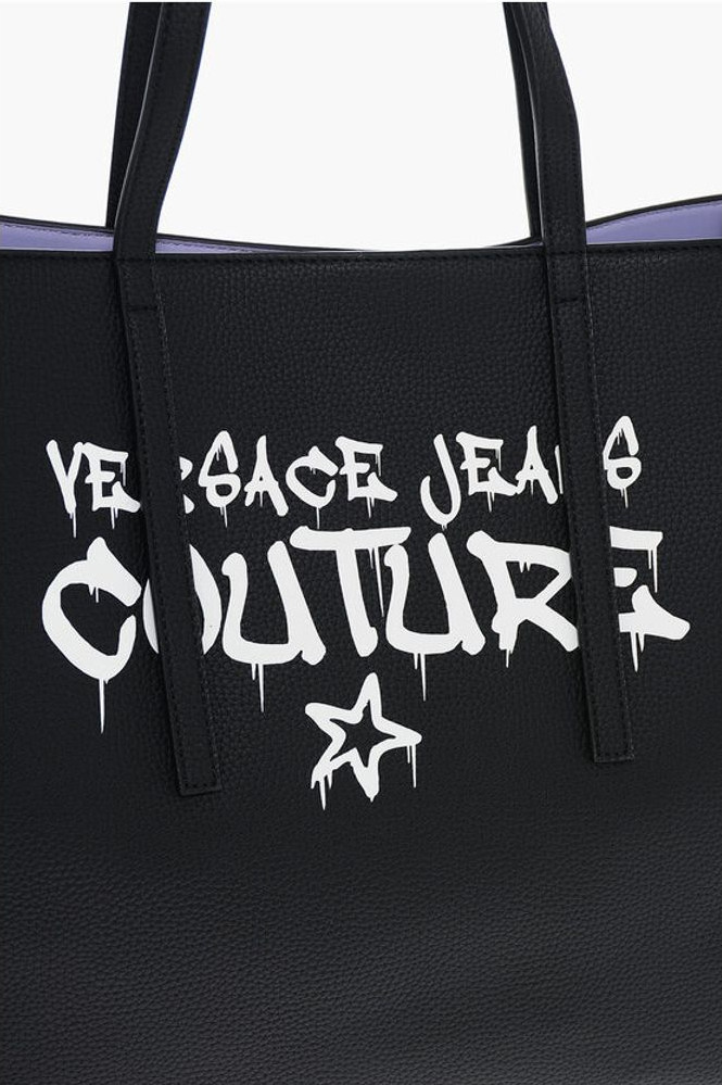 Tote Versace JEANS COUTURE Textured Faux Leather Maxi Tote bag with Clout
