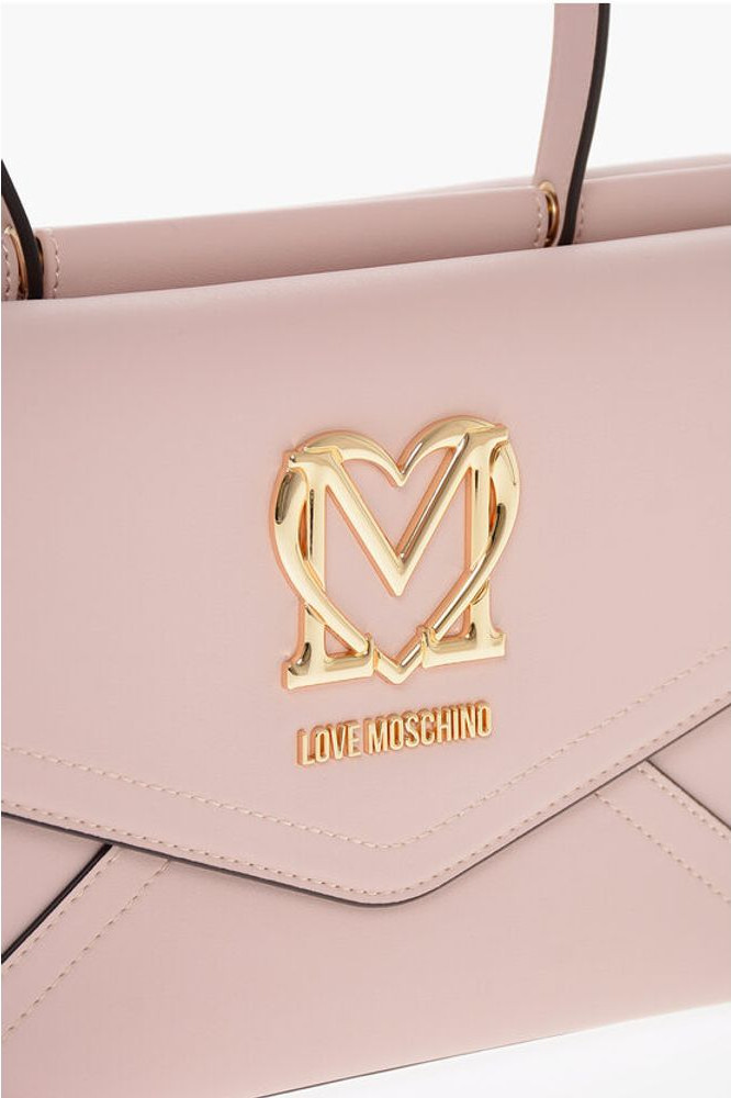 Сумка Moschino LOVE из искусственной кожи в форме конверта со съемным плечевым ремнем