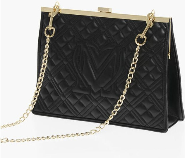 Shoulder Bag Moschino LOVE Quilted Faux Leather Shoulder Bag