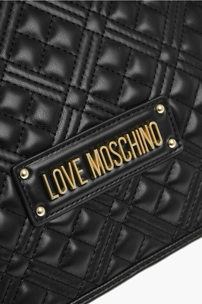 Shoulder Bag Moschino LOVE Quilted Faux Leather Shoulder Bag