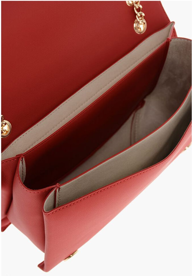 Shoulder bag Moschino LOVE Faux Leather Shoulder Bag with Maxi Golden Logo