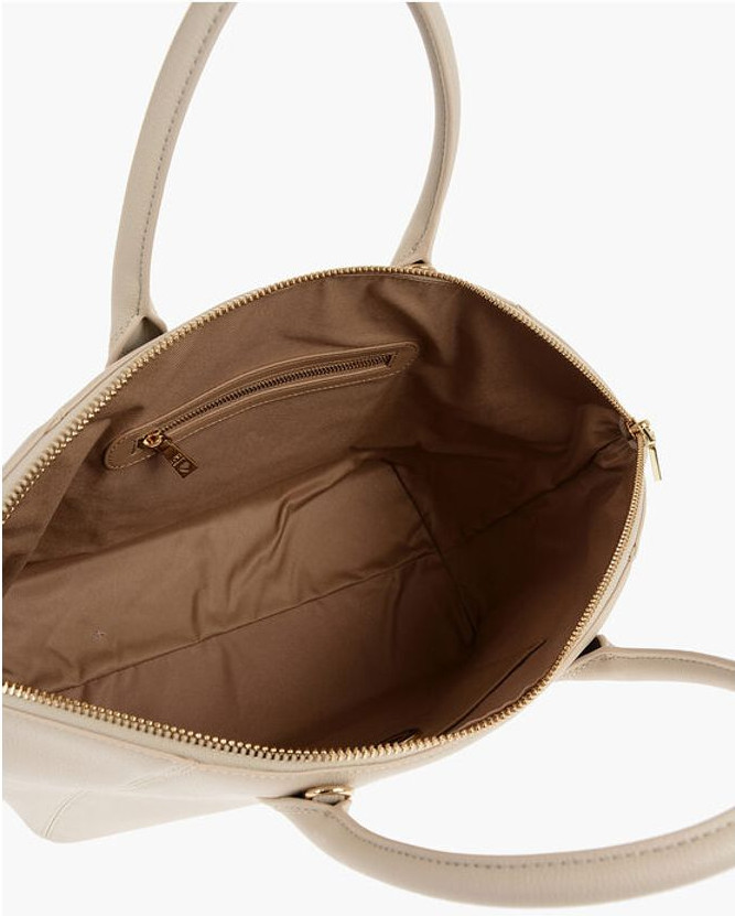 Moschino LOVE Sun'iy Charm Har doim "Totebag" Yoqimli oltin logotipli