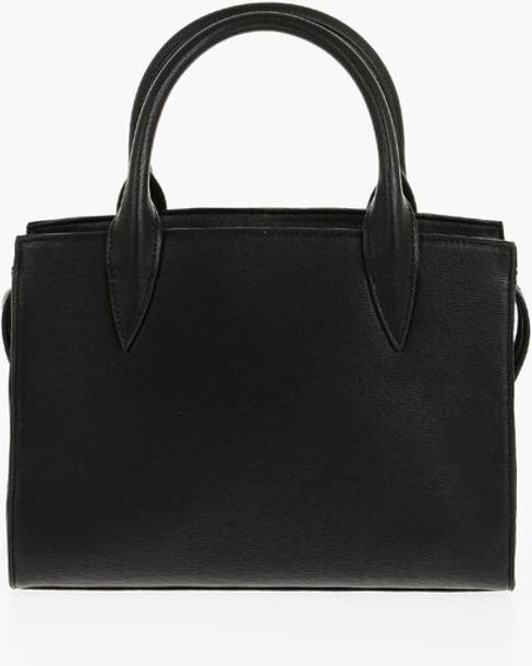 Tote Bag Moschino LOVE Solid Color Tote Bag with Golden Logo