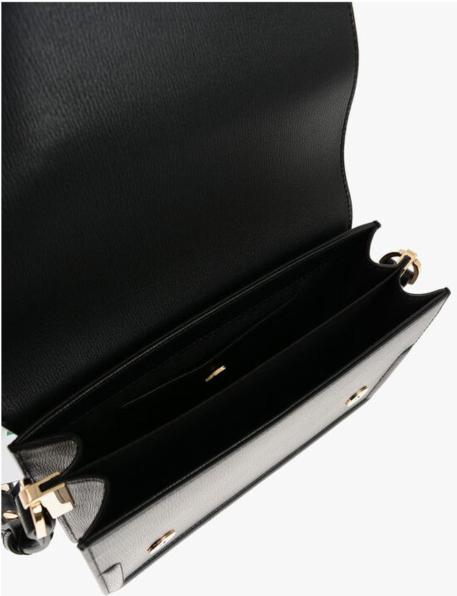 Shoulder Bag Moschino LOVE Faux Leather LOVE BRIDGE Shoulder Bag with Double Heart