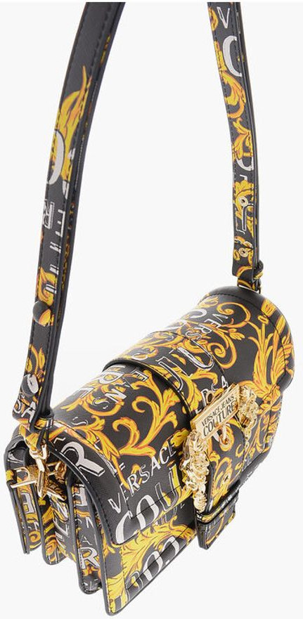 Handbag Versace JEANS COUTURE Saffiano Faux Leather Baroque Motif RANGE F wi