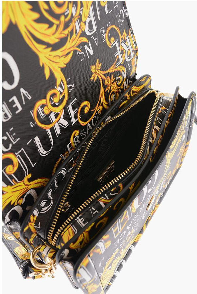 Handbag Versace JEANS COUTURE Saffiano Faux Leather Baroque Motif RANGE F wi