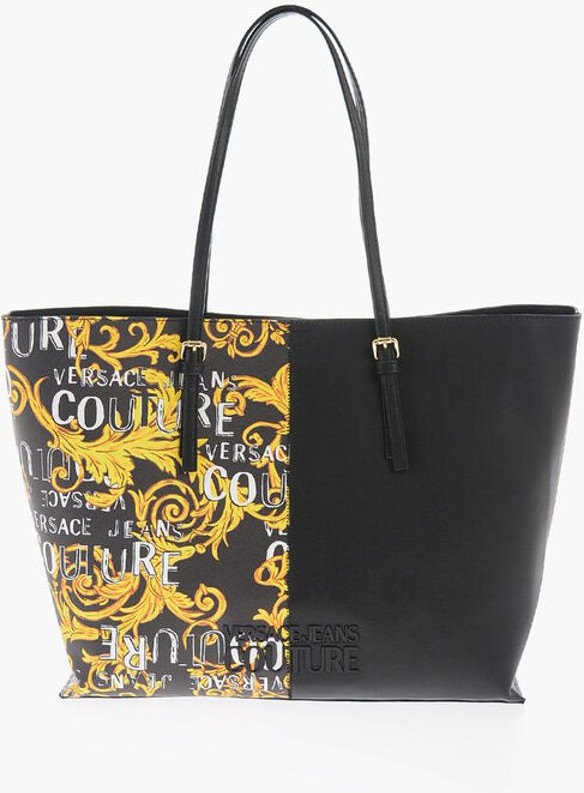 Сумка-тоут Versace JEANS COUTURE с принтом Baroque из искусственной кожи ROCK CUT