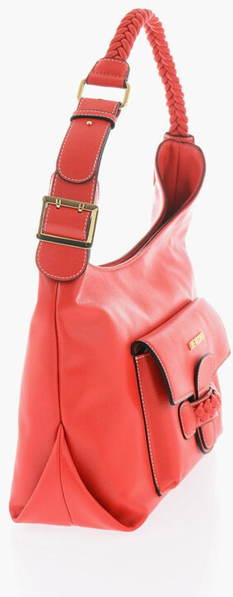 Moschino LOVE Yengil Teri Yelkali Sumka, O'ralgan Tasmali Yelkali Sumka