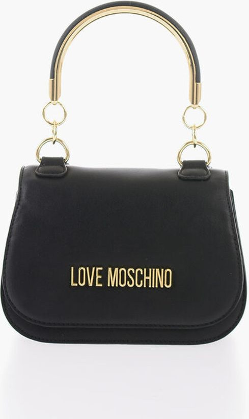 Sumka Moschino LOVE Sun'iy charm Sumka Metall Oltin Logotipli