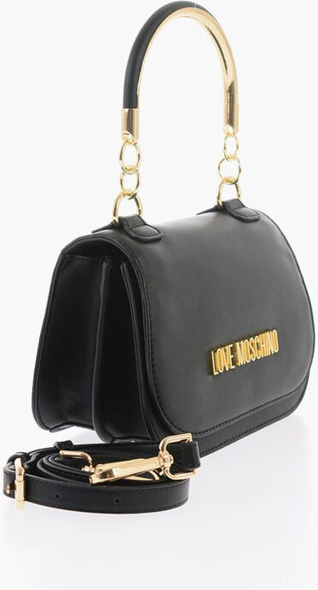 Sumka Moschino LOVE Sun'iy charm Sumka Metall Oltin Logotipli