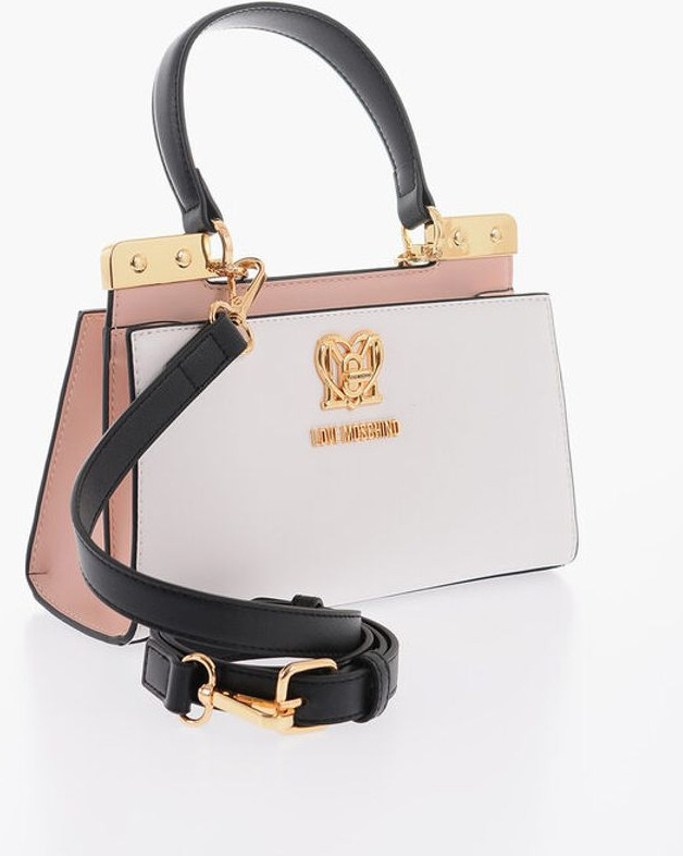 Moschino LOVE Sumkasi Sun'iy Charmdan Qilingan Oltin Tafsilotli Sumka