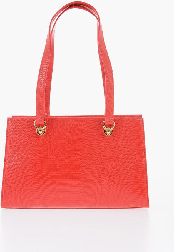 Shoulder Bag Moschino LOVE Faux Leather Shoulder Bag with Golden Details