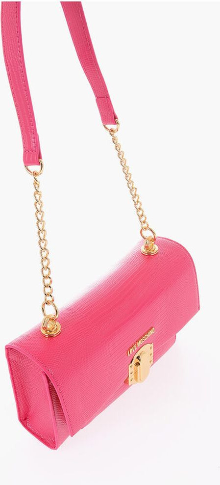 Shoulder Bag Moschino LOVE Sun'iyCharm Yengil Sumkasi Metall Magnit Yopilishi bilan