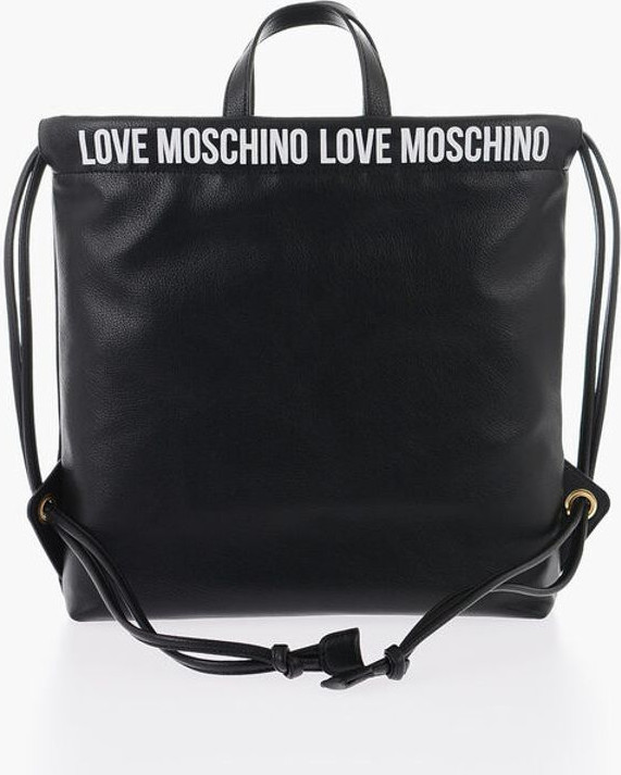 Sumka Moschino LOVE Sun'iy Charm Sumka Bosma Logotip bilan