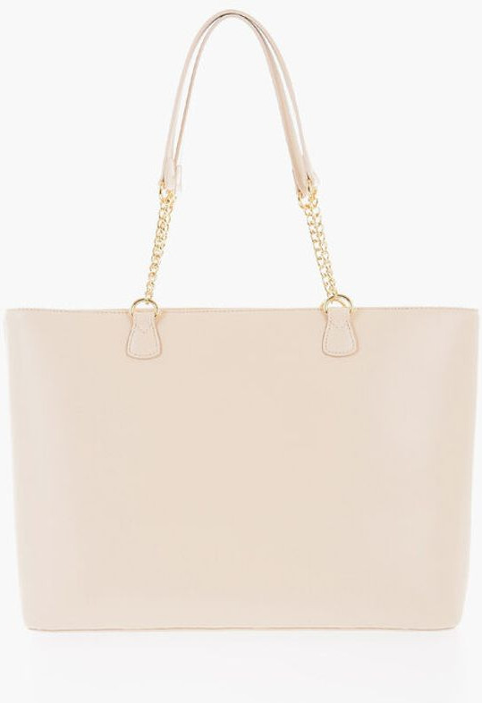 Moschino LOVE Sumka Faux Leather Tote Bag Oltin tafsilotlar bilan