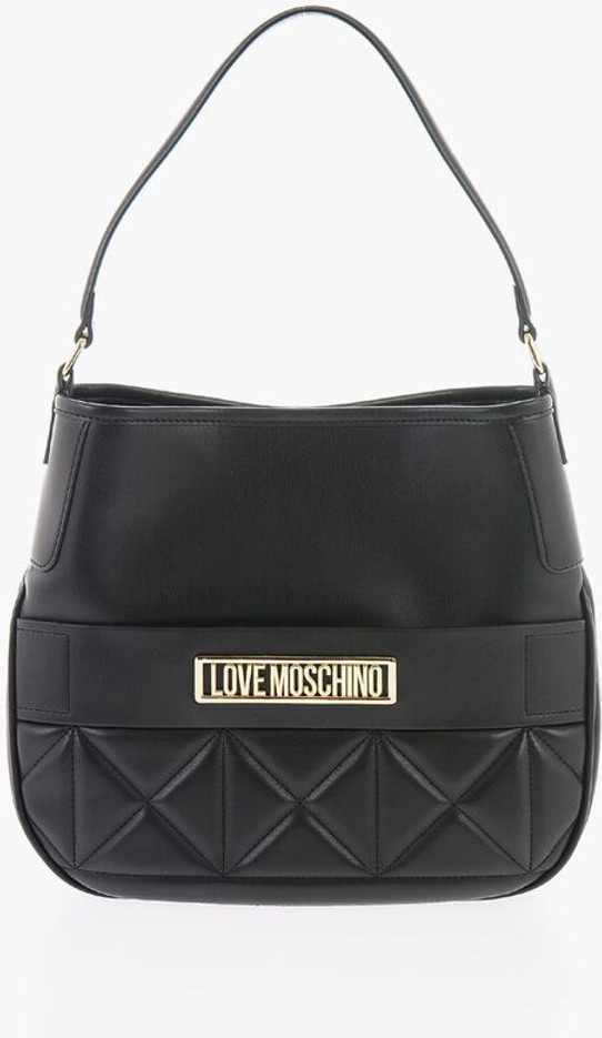 Bag Moschino LOVE Faux Leather Bag with Removable Shoulder Strap