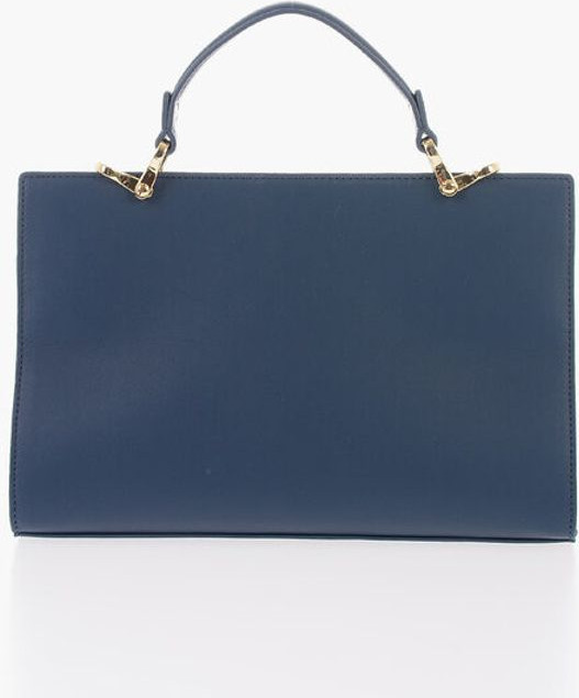 Moschino LOVE Solid Color sumkasi, yechiladigan sun'iy mo'ynali dastasi bilan