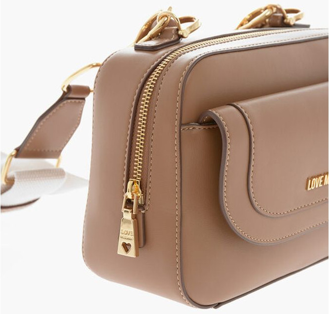 Handbag Moschino LOVE Faux Leather bag with braided Handle