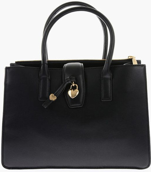Moschino LOVE sumkasi uchun sumka Sun'iy Charmli Oltin Yurak Bilanos