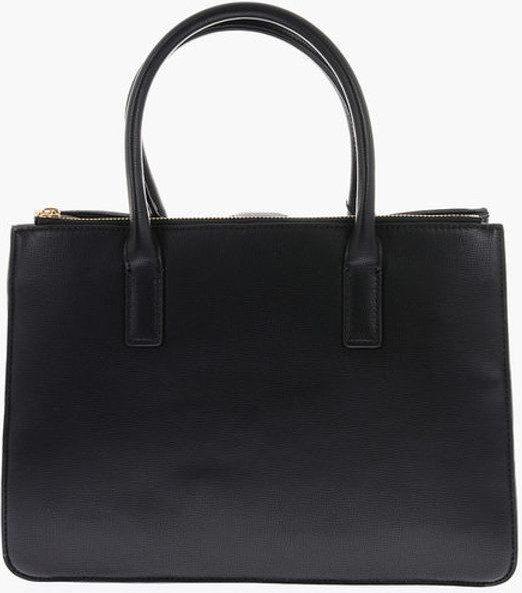 Moschino LOVE sumkasi uchun sumka Sun'iy Charmli Oltin Yurak Bilanos