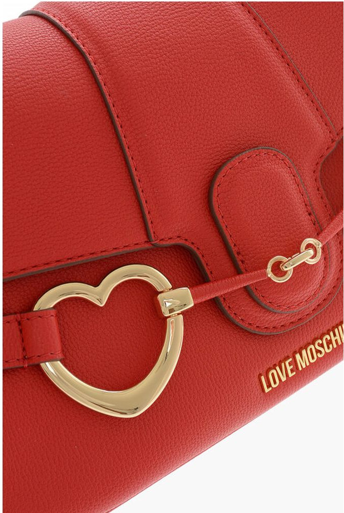Shoulder Bag Moschino LOVE Faux Leather BIG HEARTBIT