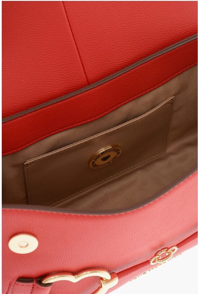 Shoulder Bag Moschino LOVE Faux Leather BIG HEARTBIT