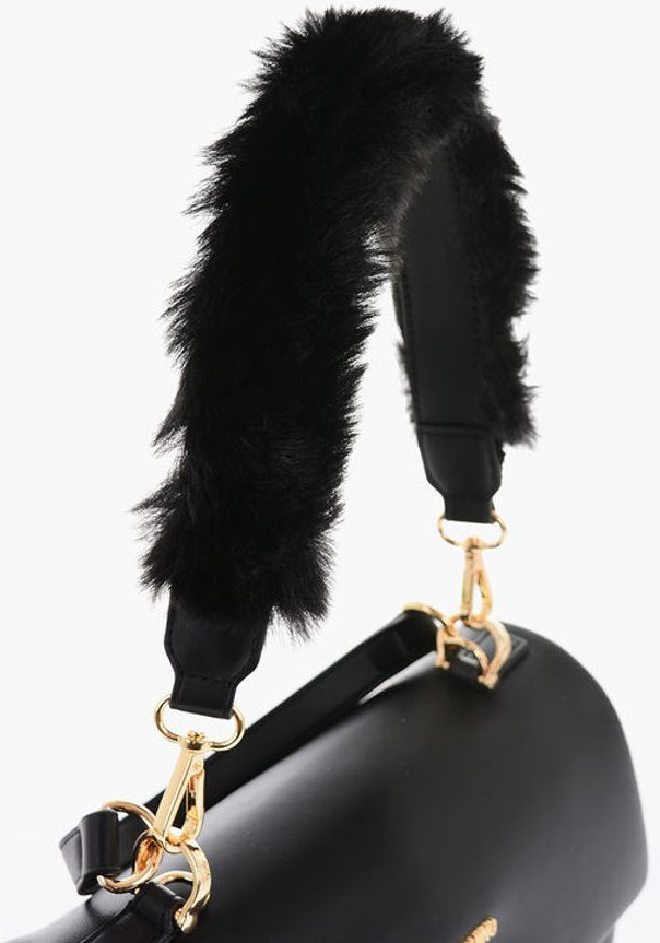 Moschino LOVE sumkasi, burama qulfli, sun'iy charmdan yasalgan sumka