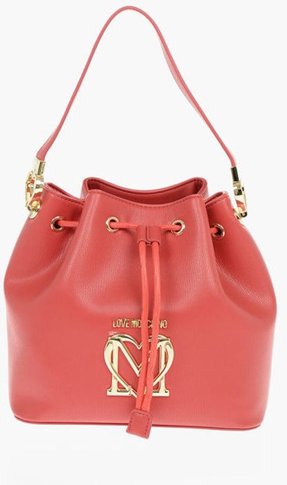 Moschino LOVE Bucket sumkasi, o'rilgan arqonli