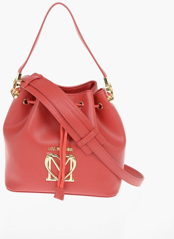 Moschino LOVE Bucket sumkasi, o'rilgan arqonli