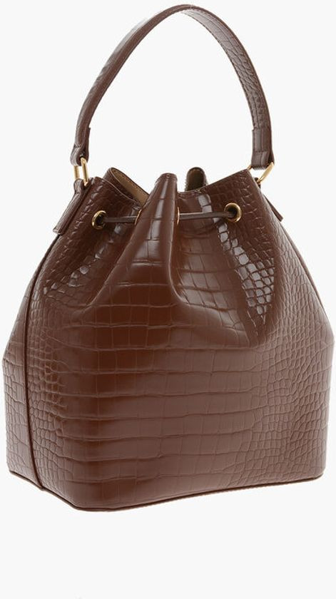 Moschino timsoh terisi effektli sumka, katta logotipli