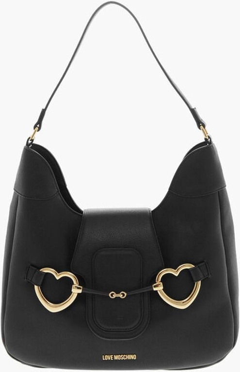 Сумка-хобо Moschino LOVE с текстурой из искусственной кожи