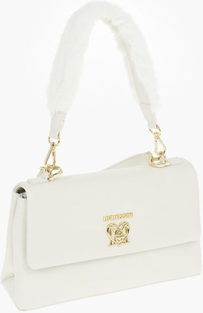 Сумка Moschino LOVE из искусственной кожи с монограммой спереди и поворотным замком